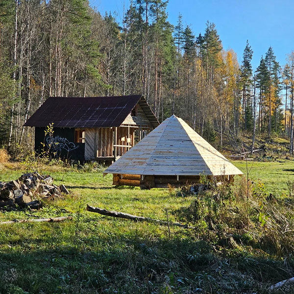 Антисептик БИОСАТ ФАБЕРОЛ в тайге